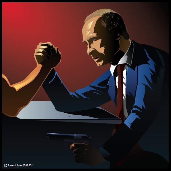 Vladimir Putin Choice Current Event Illustration Edouard Artus